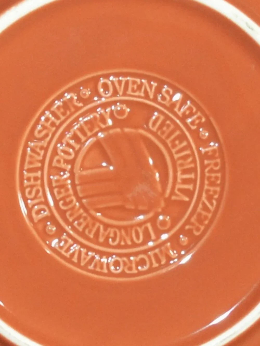 Longaberger Woven Traditions Small Bowl Paprika Glaze Kitchen Serveware